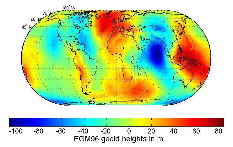 Earth_Gravitational_Model_1996-Impact of gravity anomalies on local sea level